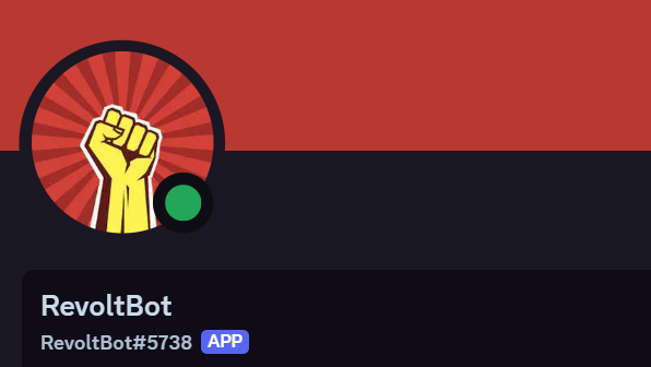 Revolt Bot - A Fully Deployed Discord bot